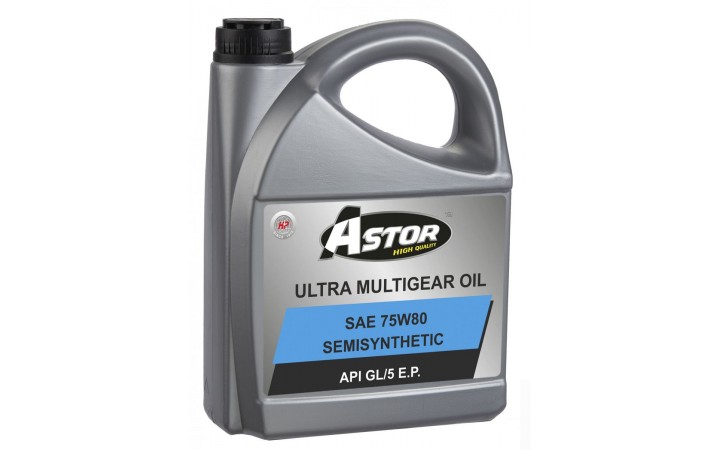 ASTOR ULTRA MULTIGEAR OIL SEMISYNTHETIC SAE 75W80 API GL/5 E.P.