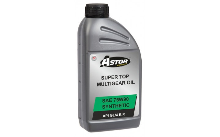 ASTOR SUPER TOP MULTIGEAR OIL SYNTHETIC SAE 75W90 API GL/4 E.P.