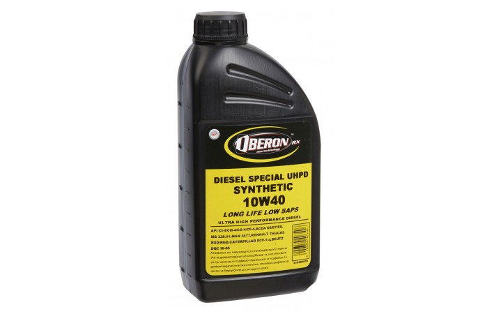 OBERON RX DIESEL SPECIAL UHPD SYNTHETIC 10W40 LONG LIFE LOW SAPS 